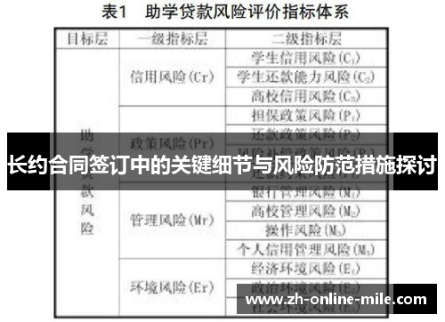 长约合同签订中的关键细节与风险防范措施探讨