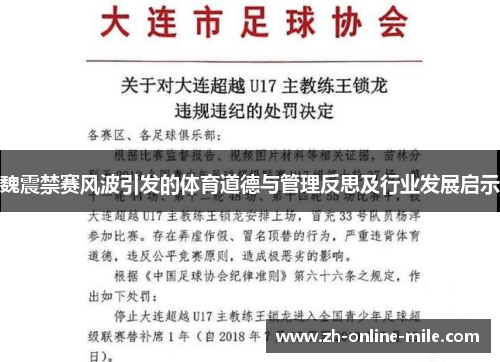 魏震禁赛风波引发的体育道德与管理反思及行业发展启示
